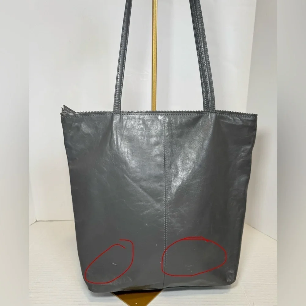 Latico grey glazed leather tote/purse
